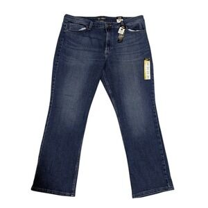 Lee Legendary‎ Mid Rise Bootcut Jeans Dark  Wash Size 18S Denim Stretch NWT